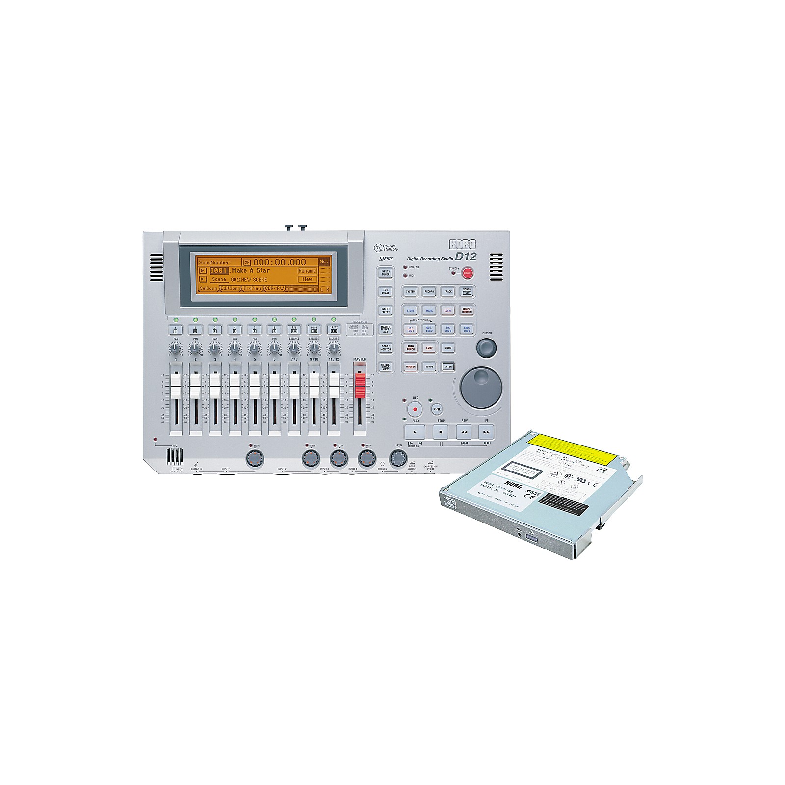 D12 12Track Digital Recorder with CDRW Drive Musician's Friend
