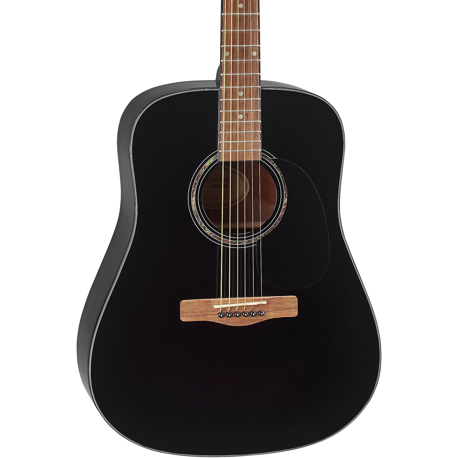 Mitchell D120 Dreadnought Acoustic Guitar Black | Musicians Friend