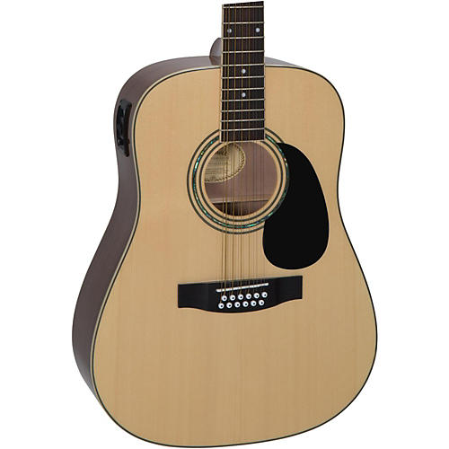 Mitchell D120S12E 12-String Dreadnought Acoustic-Electric Guitar Condition 1 - Mint Natural