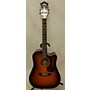 Used Guild D140CE Acoustic Electric Guitar 2 Color Sunburst
