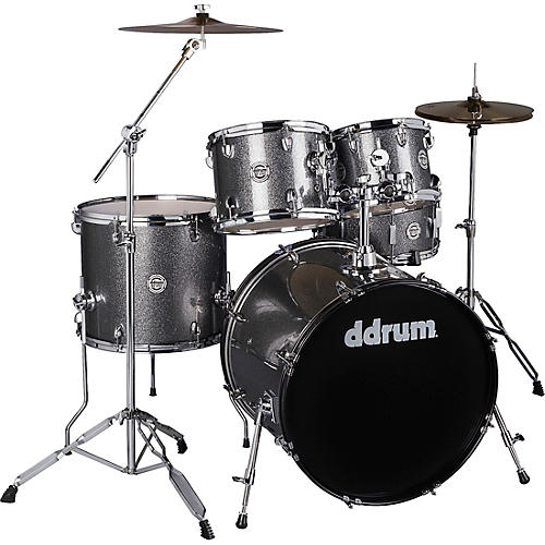 Ddrum D2 5-Piece Complete Drum Kit Dark Silver Sparkle