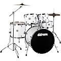 Ddrum D2 5-Piece Complete Drum Kit Dark Silver SparkleGloss White
