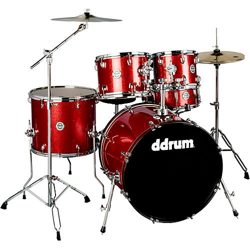 Ddrum D2 5-Piece Complete Drum Kit Red Sparkle