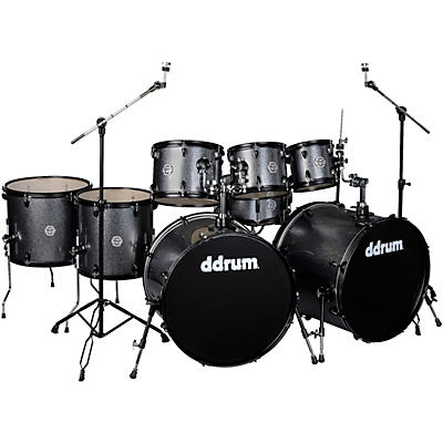 Ddrum D2 8-Piece Double Bass Complete Kit with Black Hardware