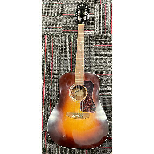 Guild D2512SB 12 String Acoustic Electric Guitar Sunburst