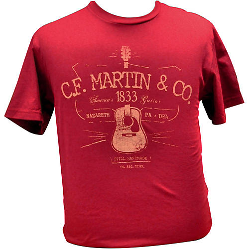 Martin D28 Logo T-Shirt Cardinal XXL