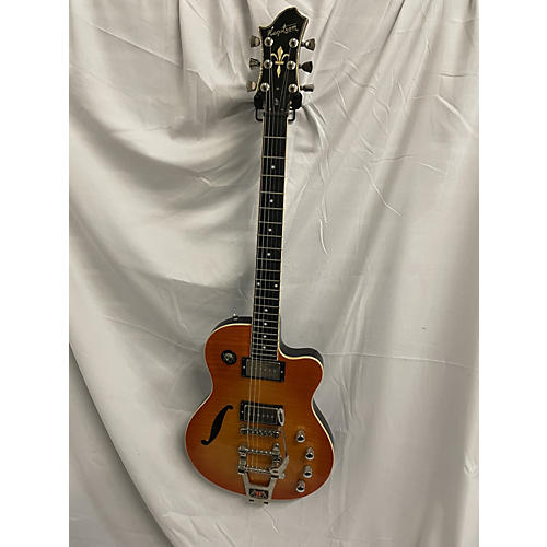 Hagstrom D2F Hollow Body Electric Guitar Sunburst