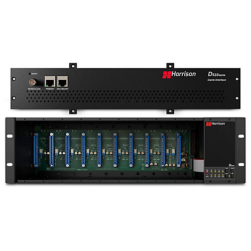 Harrison D510r 10-Slot 500 Series Rack System with Dante Interface Card