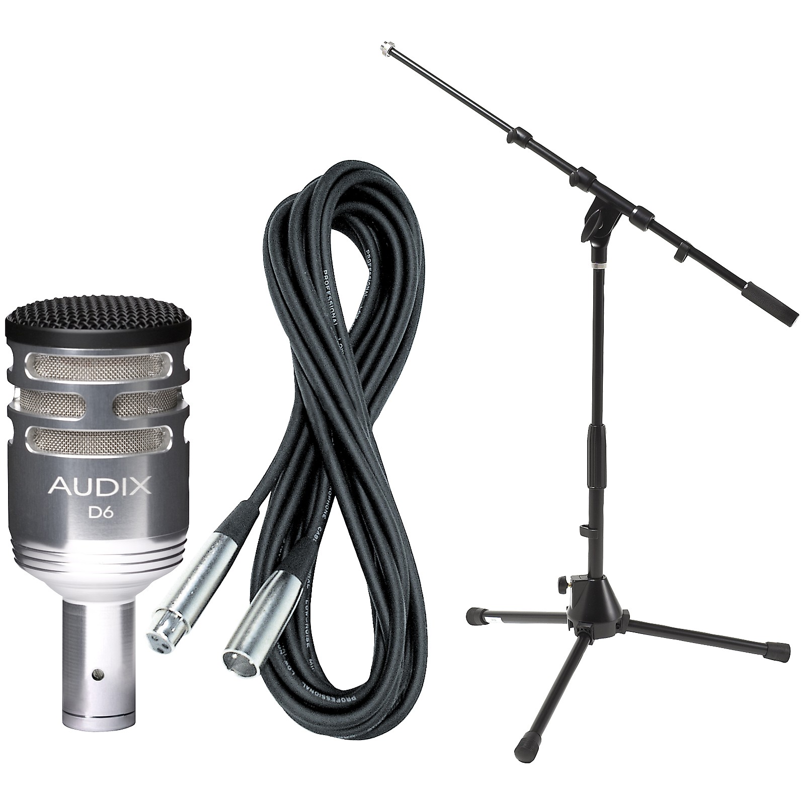 Audix D6 Limited Edition Kick Drum Mic with Cable and Stand Musician