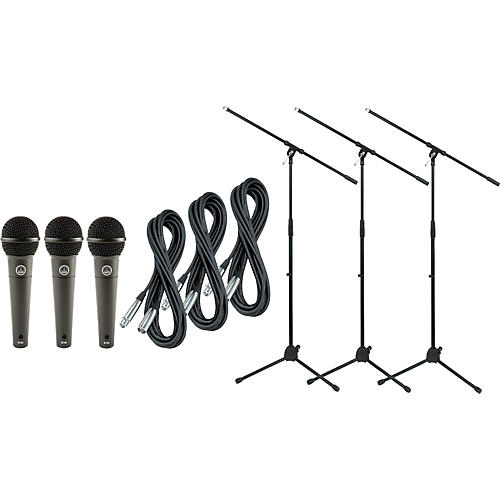 D790 Dynamic Mic with Cable and Stand 3 Pack