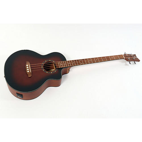 Ortega D7CE 4-String Acoustic Electric Cutaway Bass Guitar Condition 3 - Scratch and Dent Bourbon Burst 197881117474
