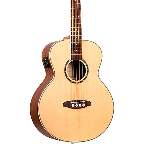 Ortega D7E 4-String Acoustic/Electric Bass Guitar Natural