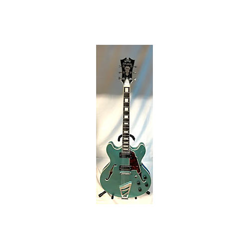 D'Angelico DAPDCOTCTCB Hollow Body Electric Guitar Blue