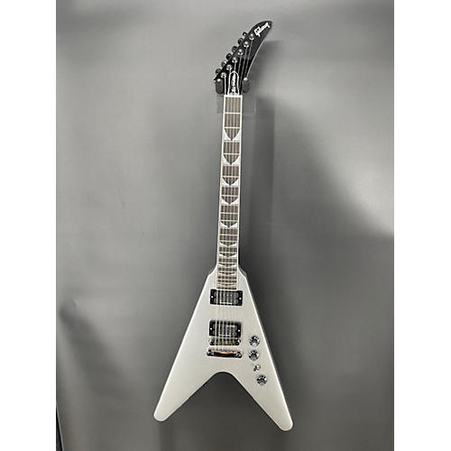 Gibson DAVE MUSTAINE FLYING V EXP Solid Body Electric Guitar Silver