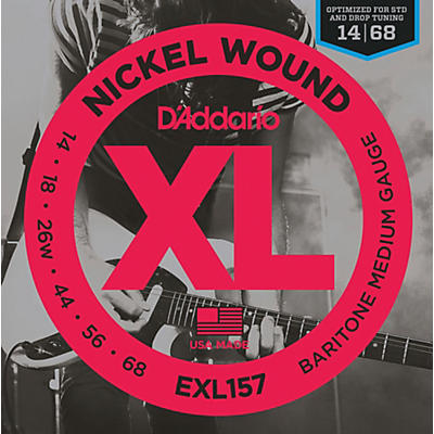 D'Addario D'Addario EXL157 Nickel Wound Medium Baritone Guitar Strings