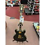 Used D'Angelico DC Deluxe Hollow Body Electric Guitar Black and Gold