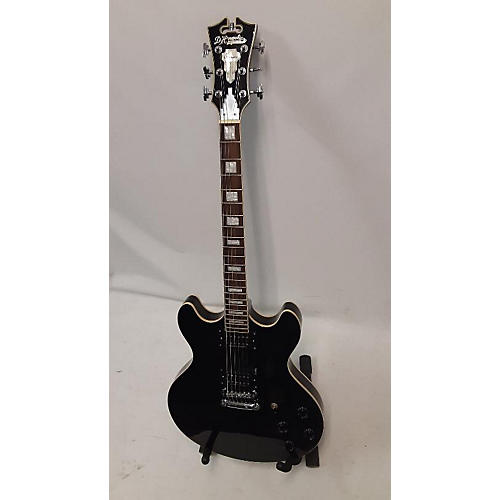 D'Angelico DC Premier Non-F Hole Hollow Body Electric Guitar Black
