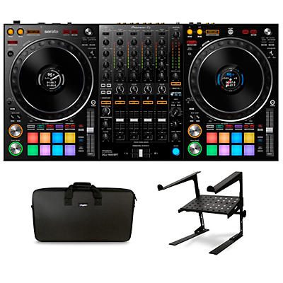 Pioneer DJ DDJ-1000SRT DJ Controller with Headliner Pro-Fit Case and Laptop Stand
