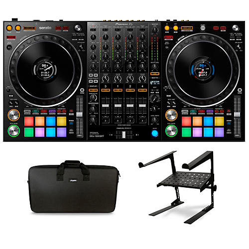 DDJ-1000SRT DJ Controller with Headliner Pro-Fit Case and Laptop Stand