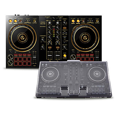 Pioneer DJ DDJ-400-N Limited Edition Gold 2-Channel DJ Controller with Decksaver
