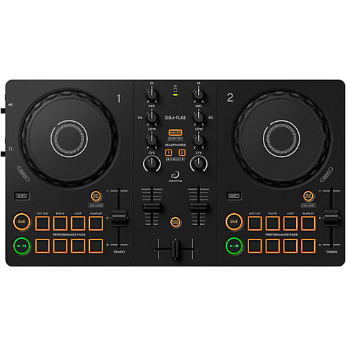 AlphaTheta DDJ-FLX2 Entry Level DJ Controller for rekordbox and Serato Black