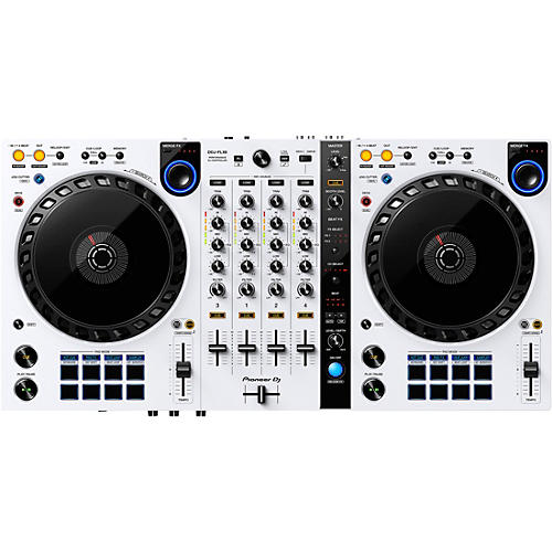 Pioneer DJ DDJ-FLX6-W White 4-Channel DJ Controller for Serato DJ Pro and rekordbox dj