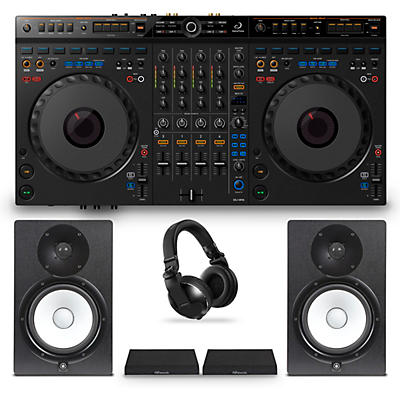 AlphaTheta DDJ-GRV6 Pro Home Bundle with Yamaha Monitors and Pioneer DJ Headphones