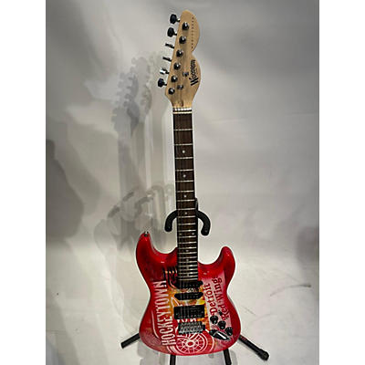 Woodrow Guitars DETROIT RED WINGS Solid Body Electric Guitar