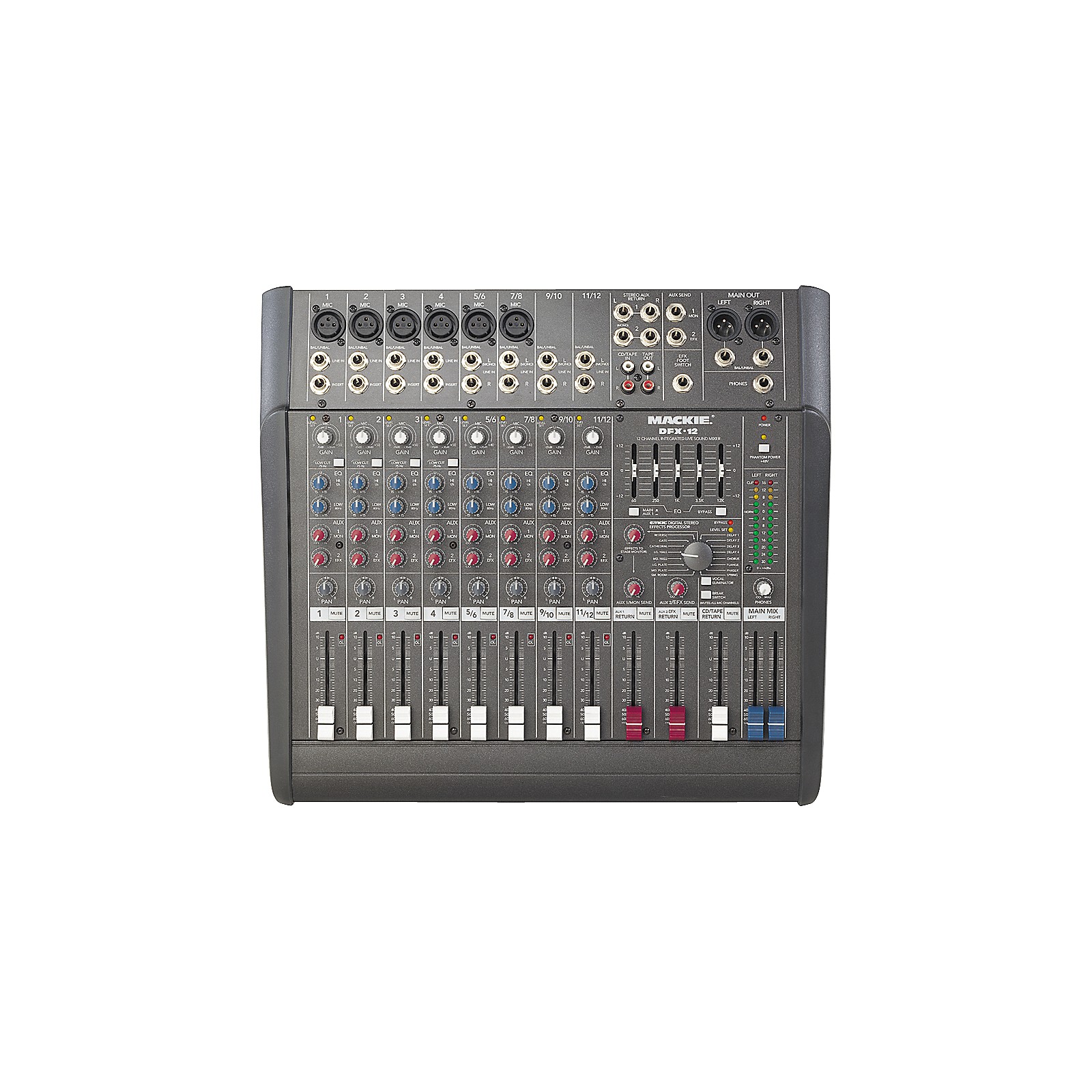 Mackie DFX12 12x2 Mixer with Effects Musician