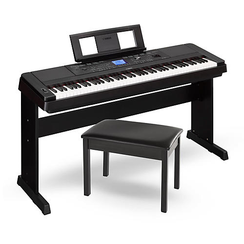 Yamaha DGX660B - Clavier arrangeur noir avec 88 notes toucher lourd