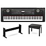 Yamaha DGX-670 88-Key Portable Grand Piano With Matching Stand & Bench - Black