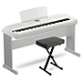 Yamaha DGX-670 88-Key Portable Grand Piano With Matching Stand & Bench - White