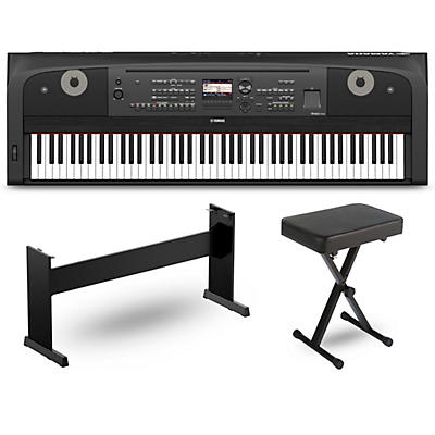 Yamaha DGX-670 88-Key Portable Grand Piano With Matching Stand & Bench