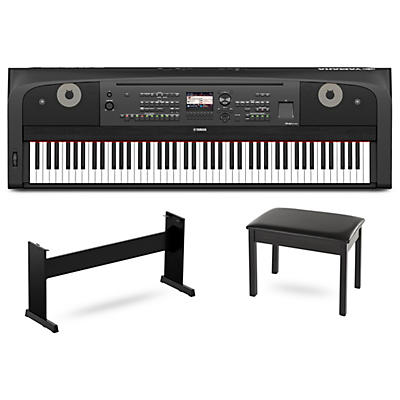 Yamaha DGX-670 88-Key Portable Grand Piano With Matching Stand and Bench
