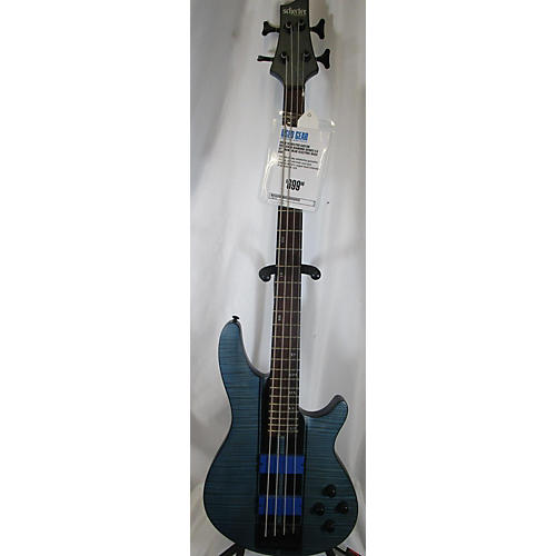 Schecter Guitar Research DIAMOND SERIES C4 GT Electric Bass Guitar Trans Blue