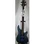 Used Schecter Guitar Research DIAMOND SERIES C4 GT Electric Bass Guitar Trans Blue