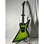 Used Schecter Guitar Research DIAMOND SERIES E-1 FR S Solid Body Electric Guitar GREEN BURST
