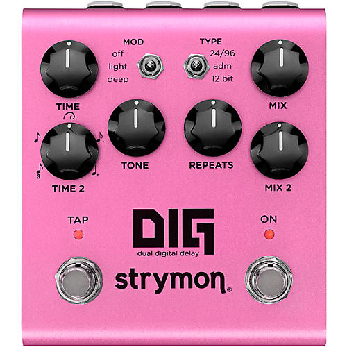 Strymon DIG V2 Dual Digital Delay Effects Pedal Pink