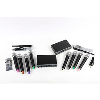 VocoPro DIGITAL-ACAPELLA-8 8-Channel UHF Wireless Handheld Microphone System, 900-927.2mHz