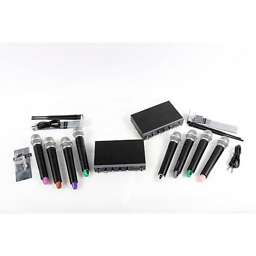 VocoPro DIGITAL-ACAPELLA-8 8-Channel UHF Wireless Handheld Microphone System, 900-927.2mHz Condition 3 - Scratch and Dent 902-928 MHz, Black 197881312701