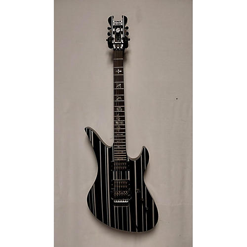 Schecter Guitar Research DIMOND SERIES Solid Body Electric Guitar Black and White