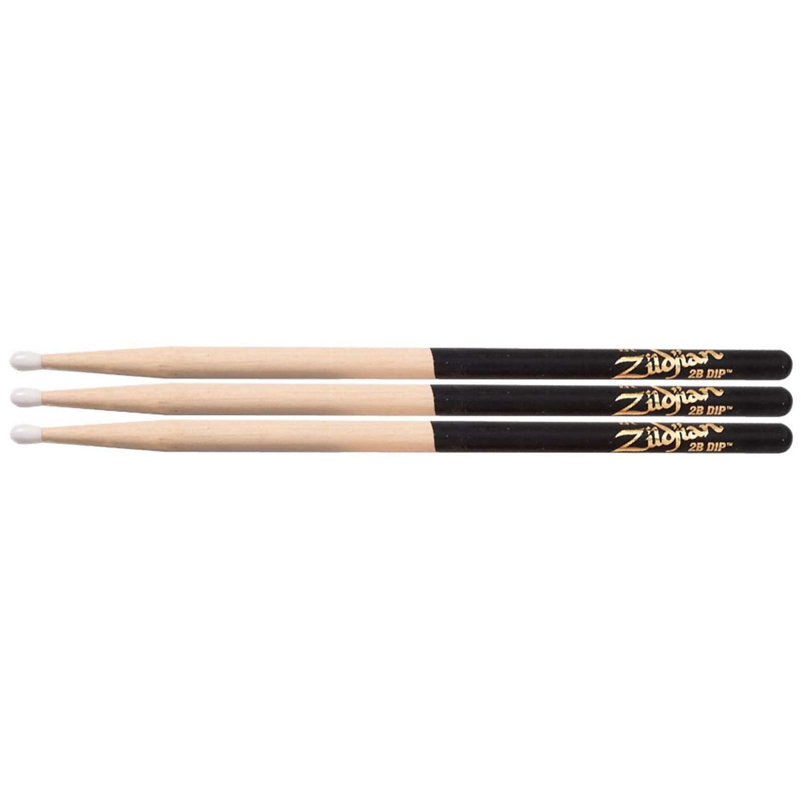 Zildjian DIP Drumsticks (3Pack) Nylon 2B Musician's Friend