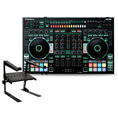 Roland DJ-808 DJ Controller with Laptop Stand