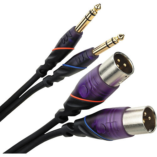 DJ Cable Dual XLR Male to TRS