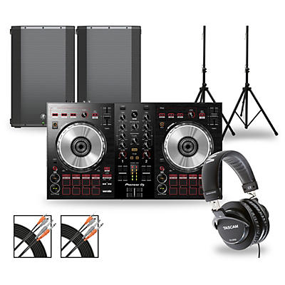 Pioneer DJ DJ Package with DDJ-SB3 Controller and Mackie Thump Series Speakers