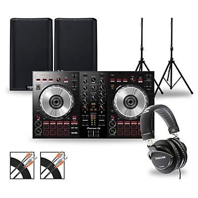 Pioneer DJ DJ Package with DDJ-SB3 Controller and QSC K.2 Series Speakers
