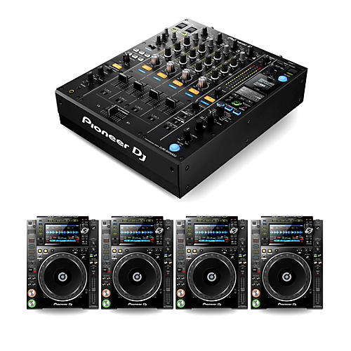 DJ Package with DJM-900NXS2 Mixer and 4 CDJ-2000NXS2 Media Players