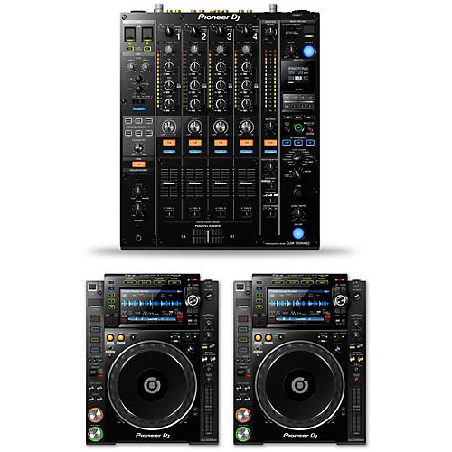 Pioneer Dj Package With Djm 900nxs2 Mixer And Cdj 00nxs2 Media Players Musician S Friend