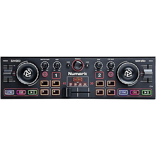 DJ2GO2 Compact Portable Serato DJ Controller with Audio Interface