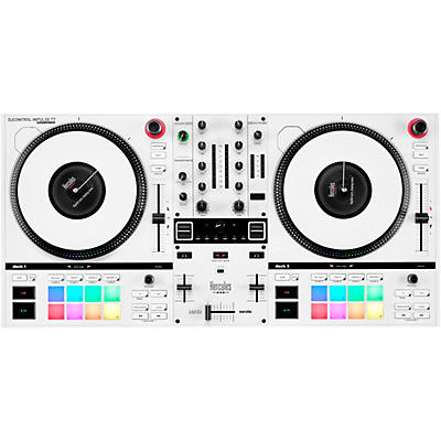 Hercules DJ DJControl Inpulse T7 2-Channel Motorized DJ Controller in Limited-Edition White